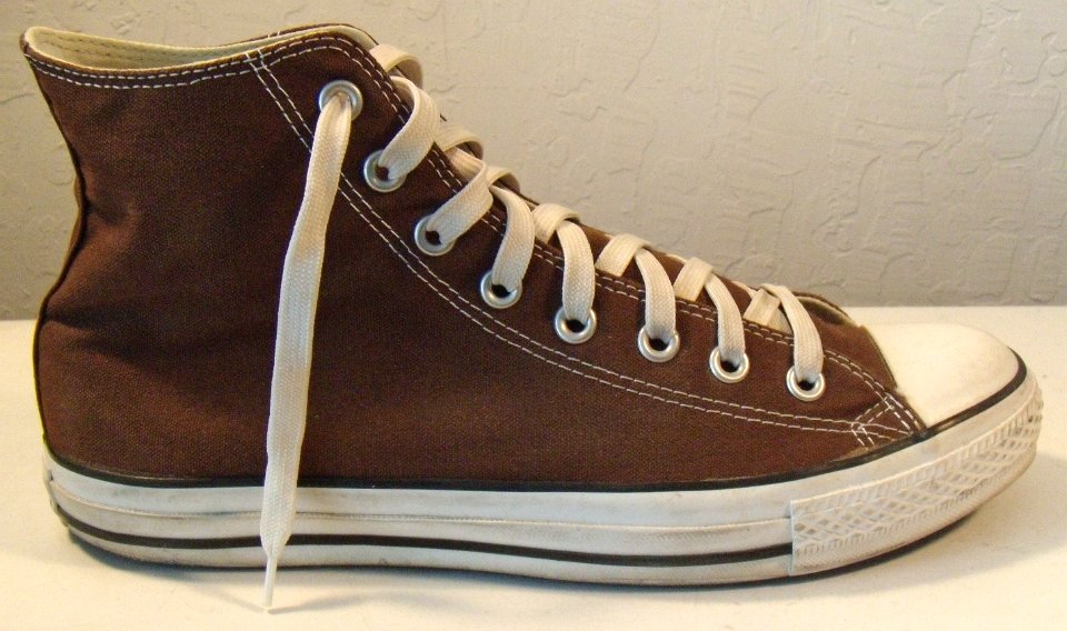 Chocolate converse 2025 high tops